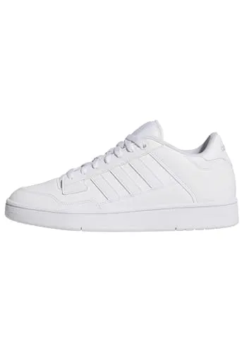 adidas Unisex Rapid Court Low - Sportliche Sneakers in Weiß, Größe 43 1/3 EU - Moderne Sneakers mit regulärer Passform, ideal für Freizeit und Sport. Synthetisches Obermaterial und Gummi-Cupsohle für optimalen Komfort und Halt.