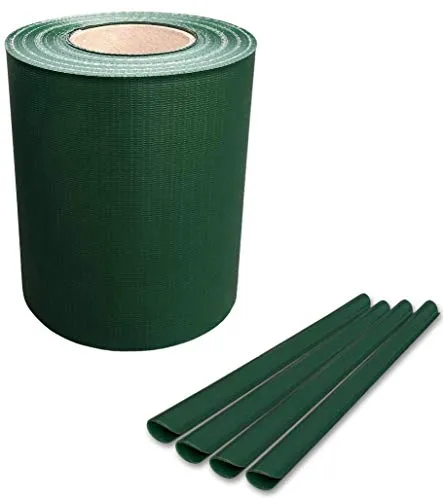 ALLEGRA Sichtschutz Garten 50 Meter mit Clips - Gartensichtschutz, 100% blickdicht und UV-beständig für dauerhaften Schutz in Ihrem Garten. Einfache Montage ohne Werkzeug dank 40 mitgelieferten Clips.