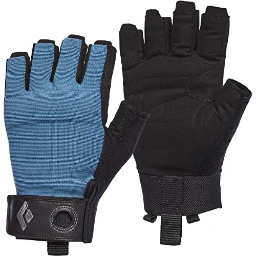 Black Diamond Klettersteighandschuhe Crag Half-Finger Gloves, Größe:S, Farbe:Astral Blue