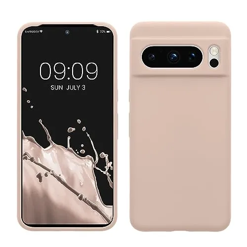 kwmobile Handyhülle für Google Pixel 8 Pro Hülle, für Pixel 8 Pro Case - Hülle Silikon - kabelloses Laden - Coconut Swirl