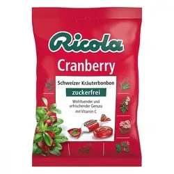 Ricola ohne Zucker Cranberry Bonbons