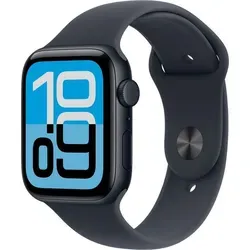 Apple Watch SE 3 Cellular 44 mm - Mitternacht Aluminium mit Sportarmband - Moderne Smartwatch für Herren und Damen mit 1,78" OLED Display, NFC-Zahlungen und umfangreicher Fitnessüberwachung. Ideal für aktives Leben und persönliche Gesundheitsziele.