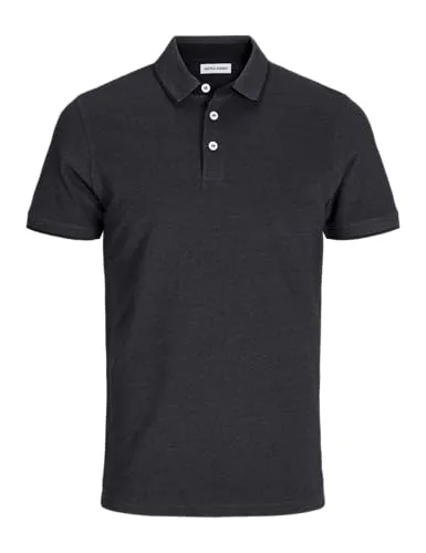 JACK & JONES Einfarbiges Poloshirt für Herren - Stylisches Slim Fit Poloshirt aus 100% Bio-Baumwolle, ideal für einen lässigen Look und umweltbewusste Mode.