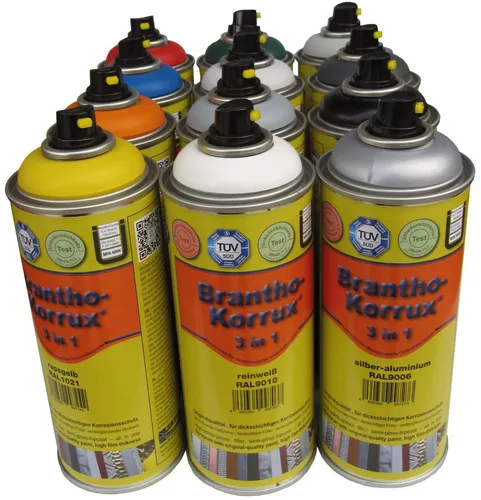 Brantho Korrux 3 in 1 Sprühdose 400ml Rostschutz RAL 7001 silbergrau