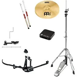 Meinl Cajon Drumkit Add On Package - Percussion Bundle mit Hi-Hat, Cajon Pedal und Snare Tap, ideal für vielseitige Rhythmen und kreatives Spiel.