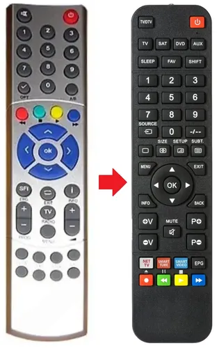 Fernbedienung geeignet für TECHNISAT K3-TV | K3TV