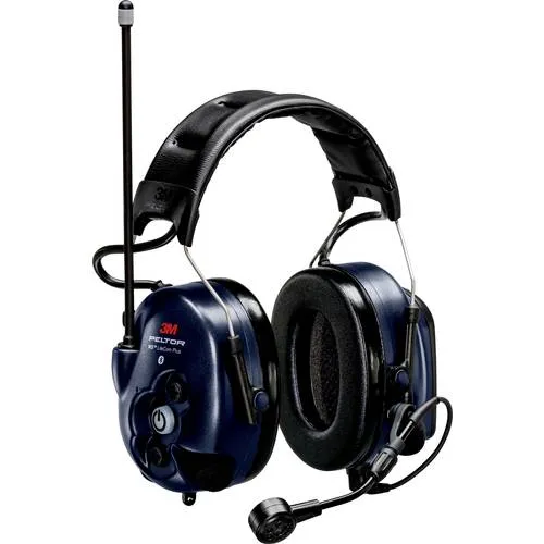 3M Peltor LiteCom Plus Kapselgehörschutz-Headset 34 dB - Kapselgehörschutz mit integriertem Zwei-Wege-Funkgerät und Bluetooth, ideal für laute Umgebungen und Kommunikation ohne Störungen.
