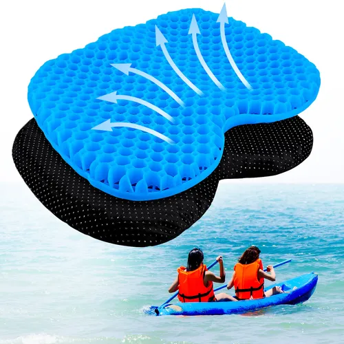Rutschfestes Kajak-Sitzkissen - Wasserdichtes Kajak Gel Sitzkissen - Sonstige: Komfortables, rutschfestes und wasserdichtes Gel Sitzkissen für Kajaks, ideal für lange Ausflüge auf dem Wasser.