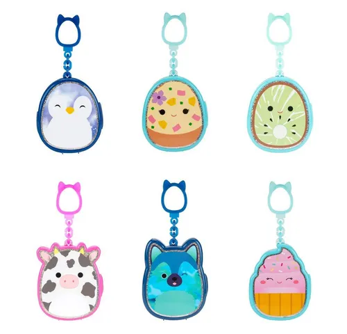 Jazwares Squishmallows Squish-a-longs - Clip & Go Serie 1 - Kuscheltiere im Mini-Format, tragbar und ideal zum Sammeln! Mit Clip & Go hast du immer deinen Lieblings-Mini-Squish dabei – perfekt für unterwegs!