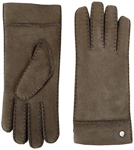 Roeckl Damen Helsinki Handschuhe, Stone, 7 - Elegante Handschuhe für Damen, wind- und wasserabweisend, ideal für kalte Tage und stilvolle Auftritte.