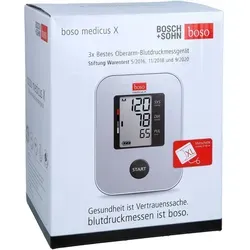 Boso Medicus X St Arme XL - Präzises Blutdruckmessgerät - Blutdruckmessgeräte, automatische Messung mit großem Display für einfache Ablesbarkeit und zuverlässige Ergebnisse.