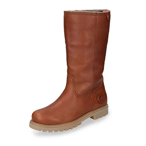 Panama Jack Damen Bambina Igloo Kniehohe Stiefel - Wanderschuhe mit wasserfestem Nappa-Leder und warmem Naturfellfutter, ideal für kalte Tage und Outdoor-Abenteuer.