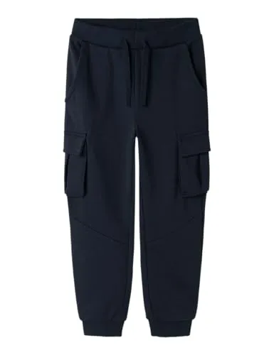 Name It Sweathose NMNOli (1-tlg) Drapiert/gerafft blau 92 - Bequeme Sweathose für Kinder in navy, aus hochwertigem Baumwoll-Mischgewebe. Ideal für den Alltag und sorgt für optimalen Tragekomfort.