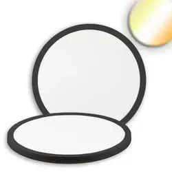 ISOLED Deckenleuchte Slim300 Pro 18W schwarz rund mit ColorSwitch - Lampen mit einstellbarem Licht in warm, neutral und kaltweiß, ideal für stimmungsvolle Beleuchtung und auch für Badezimmer geeignet.