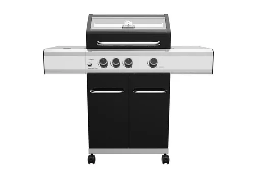 Grillfürst Gasgrill G310E 3-Brenner mit Hochtemperaturbrenner - 3-Brenner Gasgrill mit leistungsstarken Edelstahlbrennern und 800°C Infrarotbrenner. CO2 neutral und langlebige Edelstahlroste für perfekte Grillresultate.