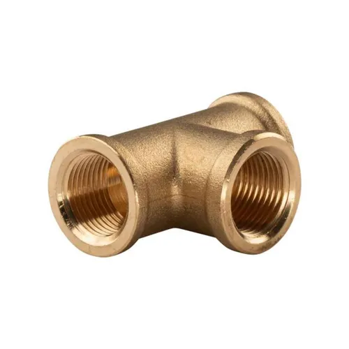 Messing Gewinde-Fitting T-Stück 3/8"IG - 3/8''IG - 3/8''IG (DN 10) - schwere Aus
