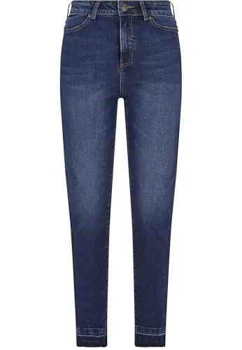 Urban Classics Damen Skinny High Waist Jeans - Stylische High Waist Jeans mit offenem Saum, die die Taille betonen und einen modernen Look kreieren. Perfekt für jede Gelegenheit und ein modisches Must-Have für jede Garderobe.