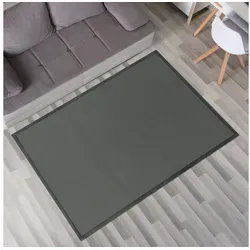 TT Home Krabbelmatte Unifarben Grau Anthrazit 140x200 cm - Rutschfeste und flauschige Spielmatte für das Babyzimmer, ideal für sicheres Spielen und Krabbeln. Aus 100% Polyester, maschinell gewebt und pflegeleicht.