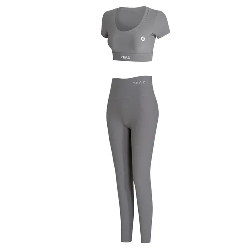 YEAZ SET Top + Leggings CLUB LEVEL - Stylisches Set aus Top und Leggings für sportliche Eleganz. Ideal für Fitness und Freizeit, überzeugt durch bequemen Sitz und modernes Design.