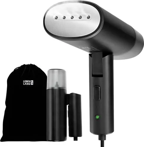 Lebenlang Reise-Dampfbügeleisen Travel Steamer - Dampfbügeleisen für Reisen, kompakt und faltbar mit 120ml Wassertank, ideal für schnelle Auffrischung von Kleidung unterwegs.
