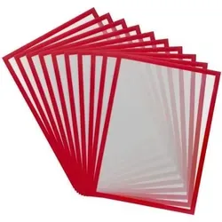 Tarifold Inforahmen Magneto Solo Pro A3, rot - 10 Stück - Werbeartikel: Magnetischer Inforahmen A3 mit einfacher Blattaustausch-Funktion, ideal für metallische Oberflächen und vielseitige Präsentation.