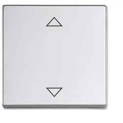 Busch-Jaeger 1786 JA/02-83 Wippe 1-fach für Tasterankoppler 2-fach, mit Symbol "Pfeile hoch/runter", aluminium silber matt, Plattform 63, KNX