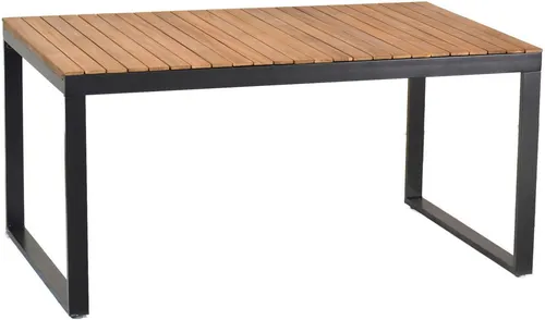 Merxx Naxos Ausziehtisch aus Aluminium und Akazie - Gartentisch mit elegantem Design, ausziehbar von 150 cm auf 200 cm, ideal für Grillabende im Freien und für entspannte Stunden mit Familie und Freunden.