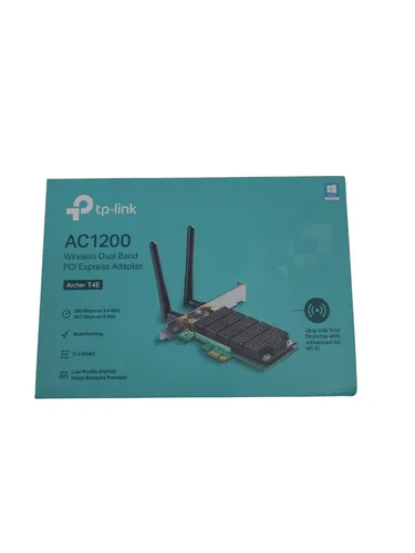TP-Link Archer T4E WLAN PCIe Netzwerkkarte AC1200 - Hohe Geschwindigkeit für HD-Streaming und Gaming mit 2x2 MIMO und Beamforming