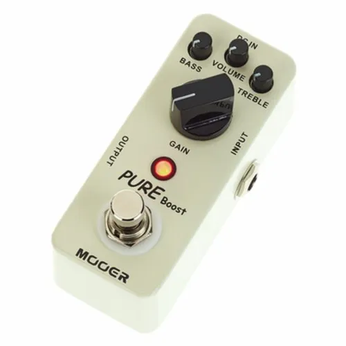 Mooer Pure Boost - Clean Boost Pedal - MBT2 - Effektpedal für E-Gitarre, bietet einen klaren und kraftvollen Boost für deinen Sound.