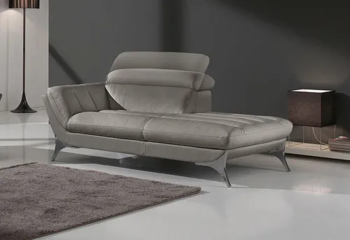 Egoitaliano Recamiere Sueli, extravagantes Design und erstklassiger Sitzkomfort, Solitärmöbel, hochwertiger Lederbezug, inklusive Kopfteilverstellung