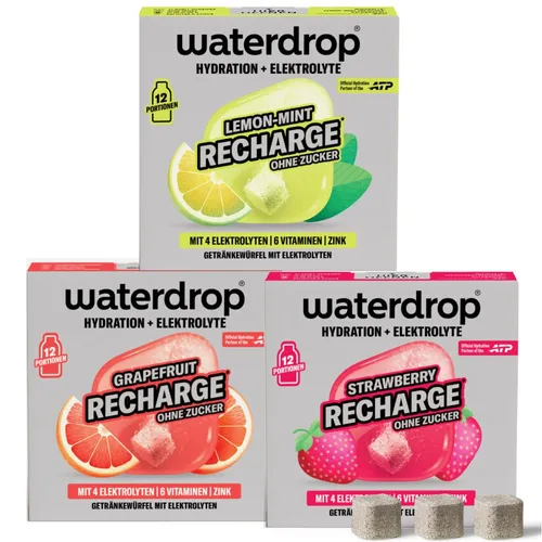 waterdrop® Microlyte Recharge Trio Erdbeere Grapefruit Zitrone Minze