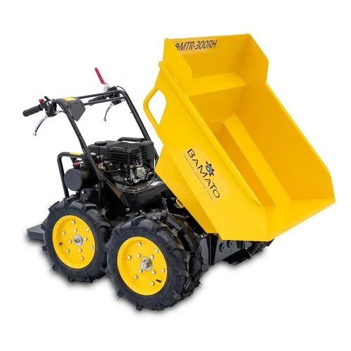BAMATO Mini Transporter MTR-300RH: Allradantrieb Raddumper - Sonstige Ersatzteile mit leistungsstarkem 4-Takt Motor (4,1 kW) und robustem Metalldesign, ideal für anspruchsvolle Transportaufgaben.