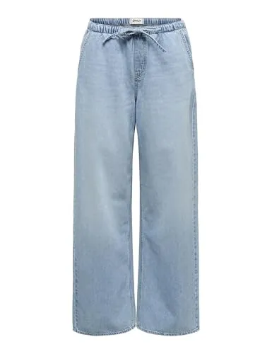 Onljay Pull Up String DNM Pant PIM - Moderne Jeans für Jugendliche mit praktischem Pull-Up-Design und bequemem Schnitt für optimale Bewegungsfreiheit.