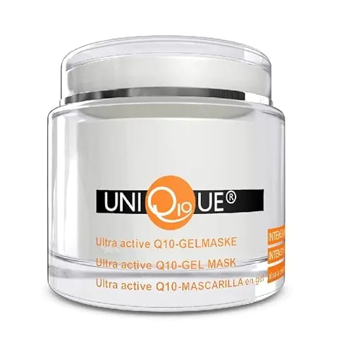 Uniq10ue Gelmaske mit Q10 + Panthenol auf Bio Aloe Vera Basis, vegane Feuchtigkeits- und Beruhigungsmaske für Gesicht, Hals Dekolleté, made in Germany, 200ml