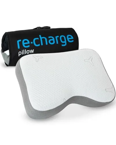 Nackenkissen Re-Charge Intense | Ergonomisches HWS Seitenschläfer-Kissen - Kategorie: Kissen | Innovatives Nackenkissen mit Bambus-Aktivkohle für besseren Schlaf und Nackenschmerzlinderung, ideal für Allergiker und auf Reisen.