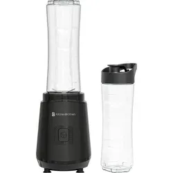 KitchenBrothers Mini Standmixer - Praktischer Mixer to Go mit 2 Flaschen - Der KitchenBrothers Mini Standmixer ist ideal für unterwegs. Mit zwei 600ml To-Go Flaschen und starken Edelstahlmessern zaubern Sie im Handumdrehen leckere Smoothies. Kompakt und platzsparend, perfekt für jede Küche!