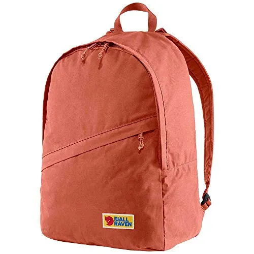 Fjällräven Vardag 16 dahlia - Retro Daypack mit 16 Litern - Daypack im coolen Retro-Look, inspiriert von Fjällrävens 1970er-Rucksäcken. Praktischer 2-Wege-Reißverschluss für einfachen Zugang und zusätzliches Frontfach für mehr Stauraum.
