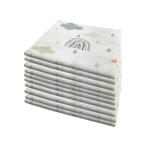 10x Spucktücher Mullwindeln Baby Baumwolle 80x70 cm | ÖKO-TEX - Vielseitige Verwendung - Stilltücher aus 100% Baumwolle, extrem saugfähig und weich, ideal für Spucktücher, Stillen und Wickeln. Schadstoffgeprüft nach ÖKO-TEX Standard 100, pflegeleicht und waschbar.