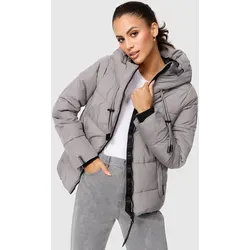 MARIKOO Damen Winterjacke B977 - Steppjacke mit Kapuze - Funktionsjacke für Damen, leicht gefüttert, ideal für Übergangs- und Winterzeit, mit praktischem Design und modernen Farben.