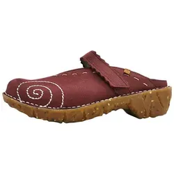 El Naturalista Clogs Schlappen rot 38 EU - Bequeme Clogs in Größe 38 EU, aus hochwertigem Leder gefertigt. Ideal für den Alltag mit einem praktischen Klettverschluss und 5 cm Absatzhöhe.
