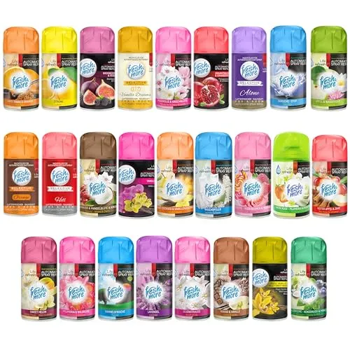 Fresh & More Lufterfrischer Nachfüller 12er Mix Pack, 250ml - Duftspray Kompatibel mit Freshmatic-Max