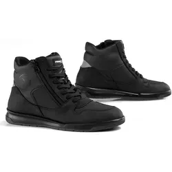 Falco Cortez 2 Schuhe schwarz Gr. 41 - Stylische Motorradsneaker im Urban Style mit D30®-Protektoren für zusätzlichen Schutz. Die High-Tex® Membrane sorgt für Wind- und Wasserdichtigkeit, während perforierte Einsätze für Atmungsaktivität sorgen.