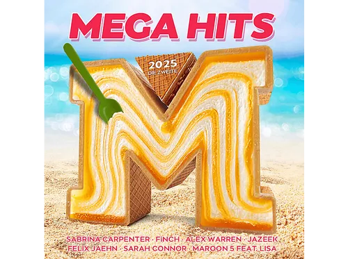 Megahits 2025 - Die Zweite, Various Artists - CD Rock Pop mit 2CDs voller erfolgreicher Charthits und Newcomern, darunter Lady Gaga, Sarah Connor und Kontra K x Ness – der perfekte Soundtrack für jeden Musikliebhaber!