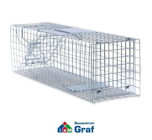 Windhager Marderfalle Drahtkasten Lebendfalle - Fallen zur Schädlingsbekämpfung, wetterfest und robust, ideal für den schnellen und einfachen Fang von Mardern und kleinen Nagetieren.
