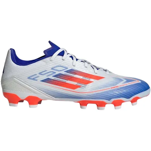 adidas Unisex F50 League Football Boots - Vielseitige Fußballschuhe für alle Plätze - Fußballschuhe mit schnürbaren Fiberskin Obermaterial, ideal für Kunstrasen, Hart- und Aschenplätze. Sprintgrid Außensohle für optimale Geschwindigkeit.