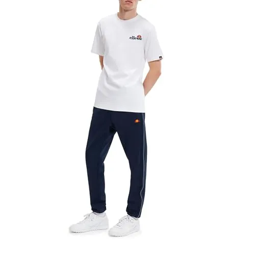 Ellesse Voodoo Tee - Sportliches T-Shirt in Weiß - Rundhalsshirt aus 100% Baumwolle, ideal für sportliche Aktivitäten, mit schmaler Passform und stylischer Logostickerei.