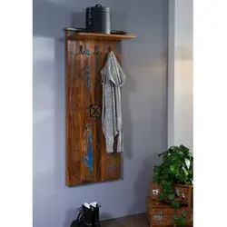 Wandgarderobe NATURE OF SPIRIT #111 – Vintage Kleiderhaken aus Altholz - Wand-, Türgarderoben & Haken aus ca. 60% wiederverwertetem Altholz, bietet 3 robuste Kleiderhaken und verleiht jedem Raum einen einzigartigen Vintage-Stil.