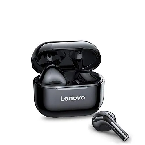 Lenovo LivePods LP40 TWS - IPX4 Wasserdichter Bluetooth-Kopfhörer, Rauschunterdrückung und bis zu 49 Stunden Akku-Laufzeit mit Ladebox