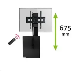 MonLines MLE675B TV Lift Wandhalterung elektrisch mit Einhausung, 675mm, schwar...