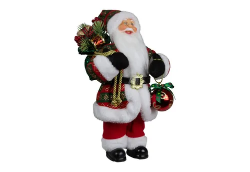 Christmas Paradise Stehender Weihnachtsmann 30cm - Handgefertigte Weihnachtsdeko für festliche Stimmung. Ideal für den Gabentisch oder unter dem Christbaum, sorgt dieser dekorative Weihnachtsmann für Umsatz und Freude zur Weihnachtszeit.